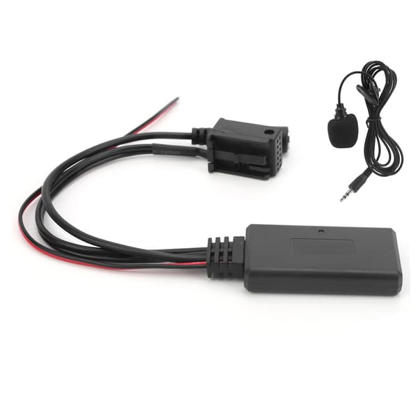 Bluetooth 5.0 AUX Ljudadapter 8Pin Mikrofon Handsfree Kit Passar Ford 5000/6000 CD Stereo