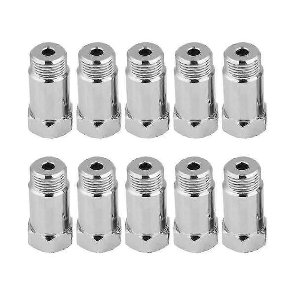 10 stk O2 Sensor Spacer Adapter Forlenger Utvidelse Rett 45mm M18x1.5 Forlenger Spacer Utvider C