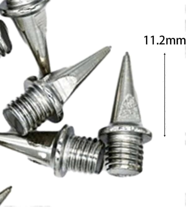 12x Startblokk Pigger Erstatningspigger Multifunksjon M4. Løpepigger for Sprinting 11.2mm