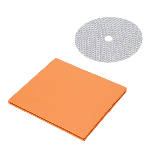 Kolfiber CD DVD Stabilisator 0.2mm Tuning Matta för Toppmatad Spelare Vit
