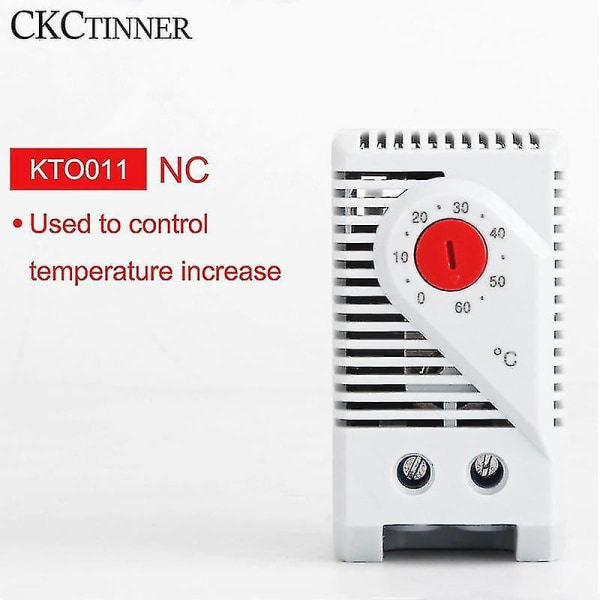 1 stk kabinet minitermostat Kto011 Kts011 Zro011 Normalt åben/normalt lukket Kompakt mekanisk temperaturregulator KTO011