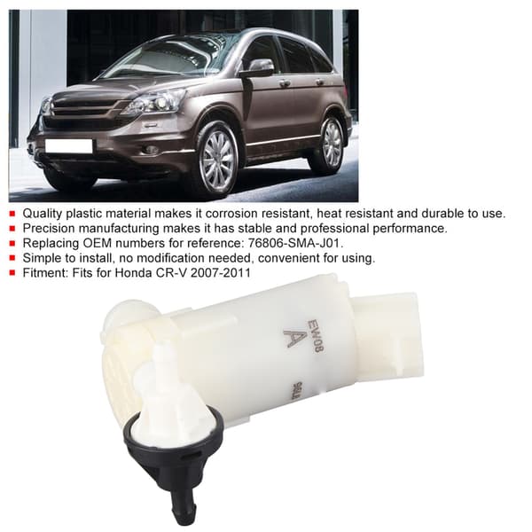 Vindusspylerpumpe 76806‑SMA‑J01 OEM passer til CR‑V 2007‑2011