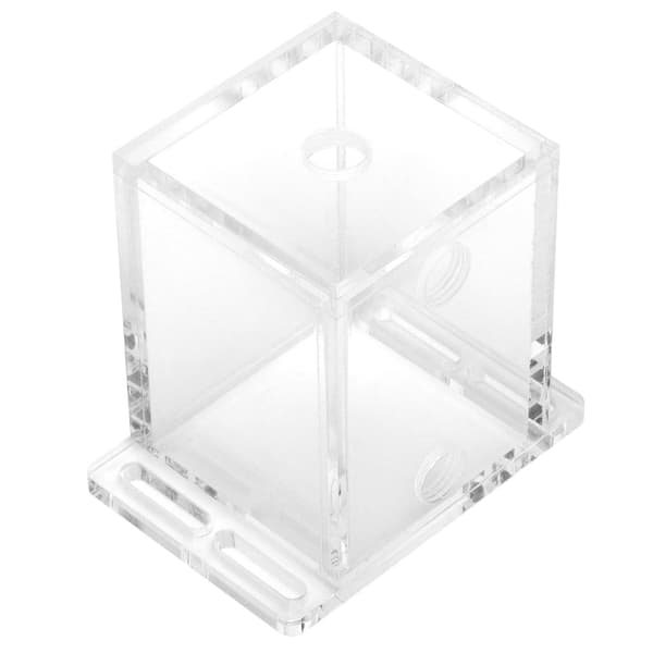 GQSXT3 Akryl Vanntank Helt Transparent 3 Hull Vannkjøler Utvidelsesfeste for Datamaskin CPU