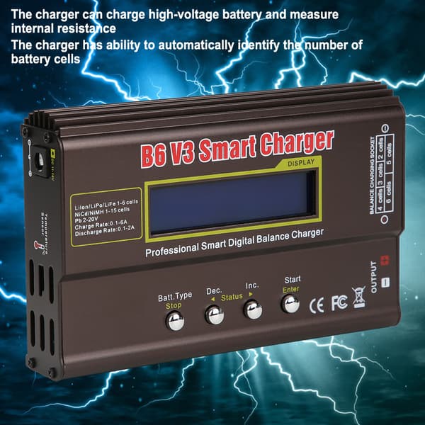 Smart Digital Balance Lader LCD Display Høj Nøjagtighed Intern Modstandsmåling 80W