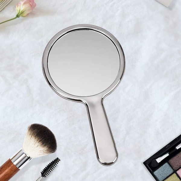 Makeup håndspejl, rejsehåndholdt spejl kosmetisk spejl rundt spejl