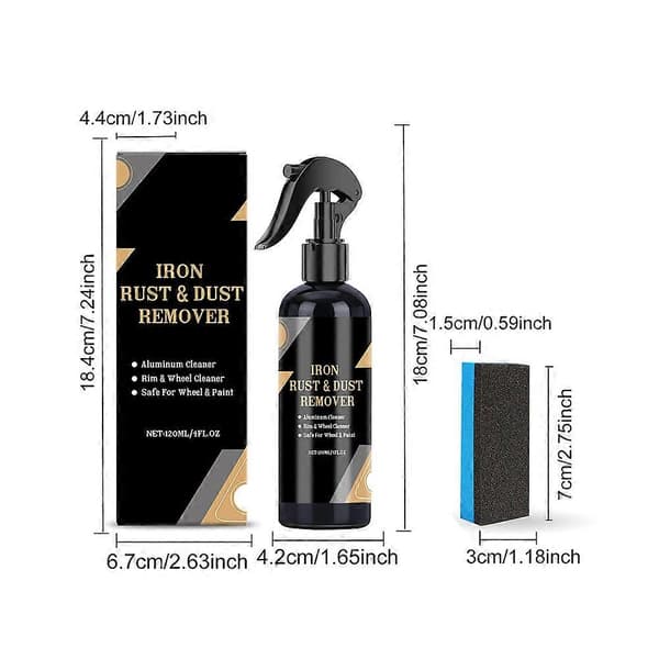 Kraftig bildekkrens Allsidig kraftig rustfjerner Biltilbehør 120ml