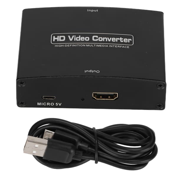 YPBPR til HDMI Konverter Justerbar Multimedie Interface Video Adapter