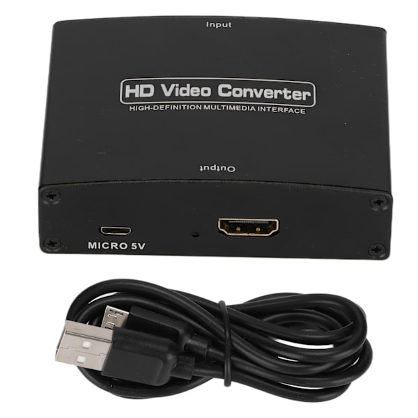 YPBPR till HDMI-omvandlare Justerbart multimediagränssnitt Videoadapter