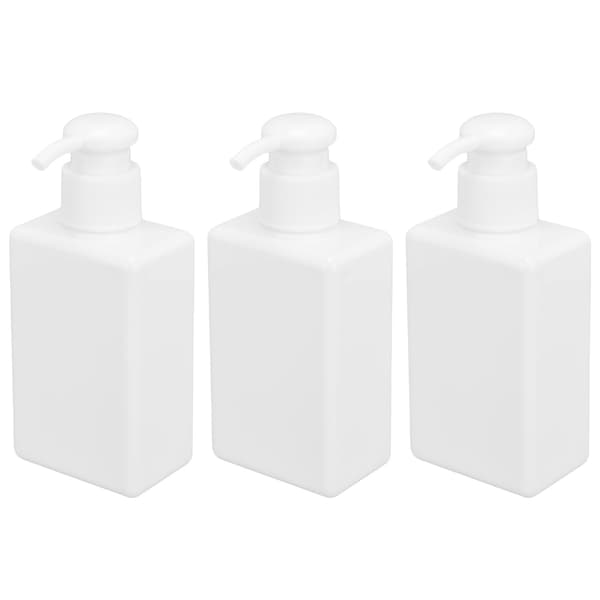 3 st 150 ml plastpumpflaska tom tvåldispenser för schampo, kroppstvätt, lotion