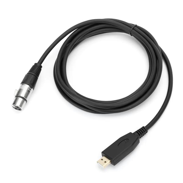 Professionelt USB Han til XLR Hun Mikrofonkabel 200cm