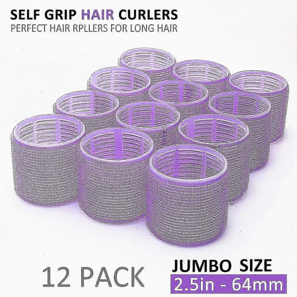 Jumbo Size Hårkrøllersett Selvklebende Salong Hårstyling Lockenwickler Hai