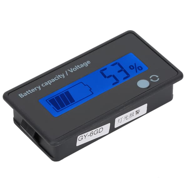 GY 6GD PCB HTN Batterikapacitetsmonitor LCD-display Blinkende Alarm 12V til 84V Blå