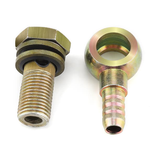 M12 1,25 mm motorsykkel oljekjøler koblinger plugg M8 kulehode adapterpar