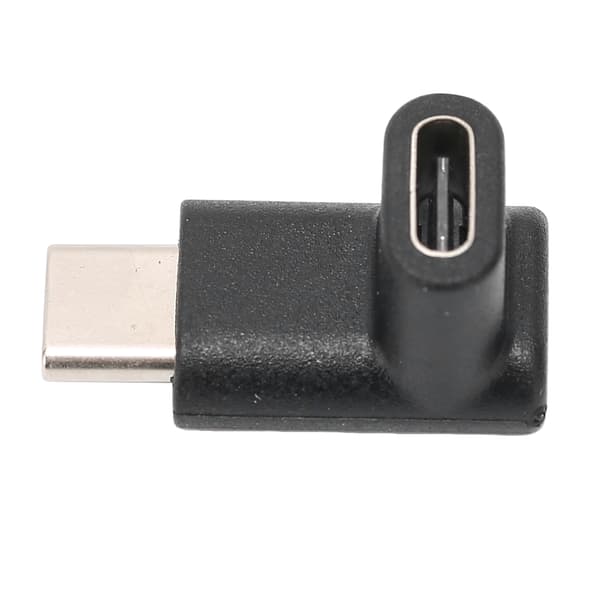 90 Grader Op Ned USB C Han til Hun Adapter Opladning Data Video Overførsel Bærbar Stabil Sort