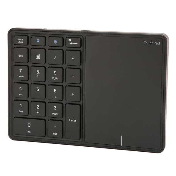 Trådlöst numeriskt tangentbord 22 tangenter Ergonomisk 2.4G Dual Mode Touchpad