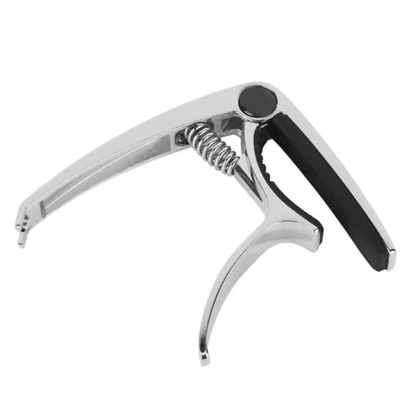 Gitarr Capo Metall Justerbar Fjäderspänning Capo för Akustisk Elektrisk Ukulele Bas Silver