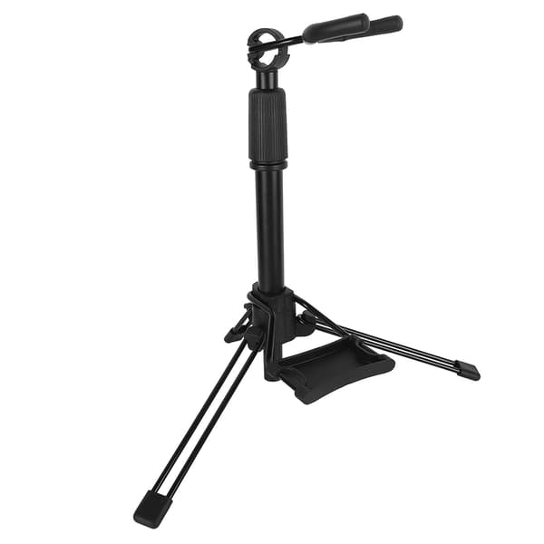 Elektrisk blæserørsholder justerbar foldbar solid jernstang musikinstrumentstativ