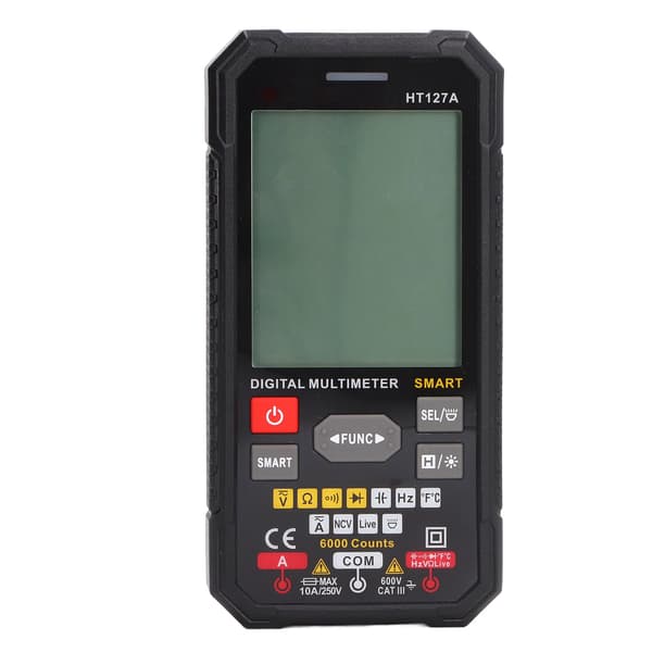 Digitalt multimeter Smart Mini Farve LCD 3 Resultat Display Lommevoltmeter Spændingstester HT127A