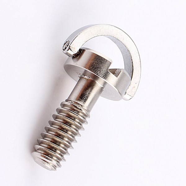 Rustfrit stål 1/4\" D-ring skrue til kamera stativ Quick Release plade monopod