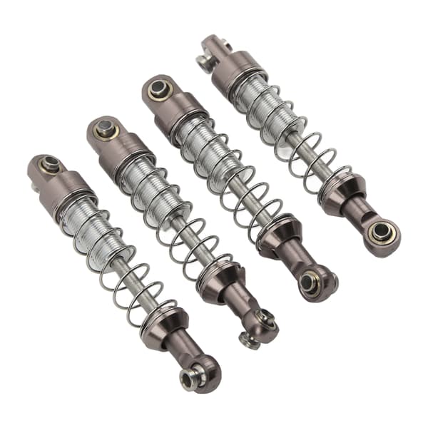 2 par støddæmpere i aluminiumslegering 60 mm RC-bildeler til WPL C14 C24 MN D90 99S-modeller Titaniumfarve
