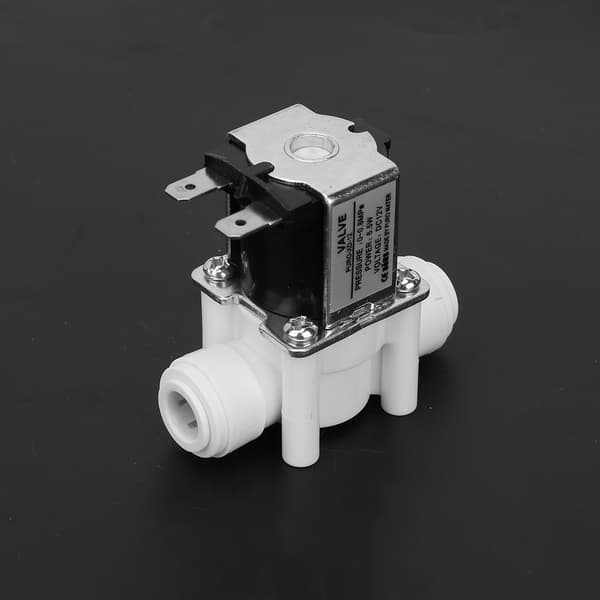 1 stk. DC 12V DC plast elektrisk magnetventil hurtig tilslutning normalt lukket