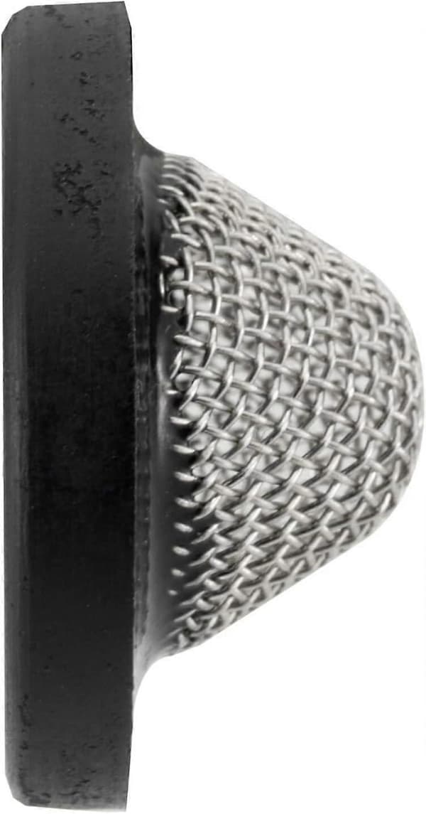 2-pack RV-silbricka – 1\" diameter, passar stadsvattenpåfyllning, gravitationspåfyllning, trädgårdsslang – sil i rostfritt stål med plastring