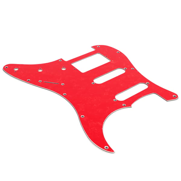 Elgitarr Plektrumskydd PVC Plastskydd Repskydd Frontplatta Panelöverdrag Instrumenttillbehör Röd Pärlfärg GSSH67