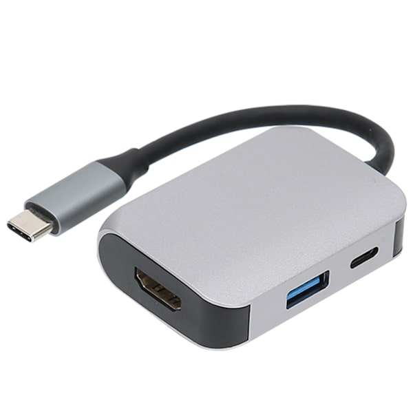 3-i-1 Typ C Dockningsstation HDMI USB 3.0 PD Adapter