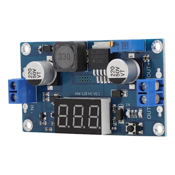 DC 4.5V til 32V Justerbar Boost Converter Modul 5V til 55V Output med Voltmeter Display