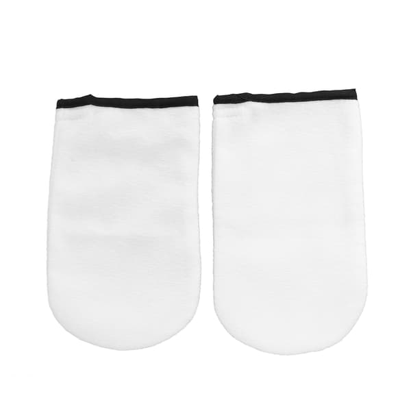 2 st Paraffin Wax Handskar Ren Bomull Främjar Absorption Varm Vax Handterapi SPA Handskar Vit
