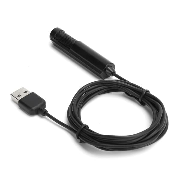 Mini USB Mikrofon til PC Laptop Bærbar Kapacitiv Mikrofon Kompatibel med Windows 7 8 10 OS X MSN Skype Sort