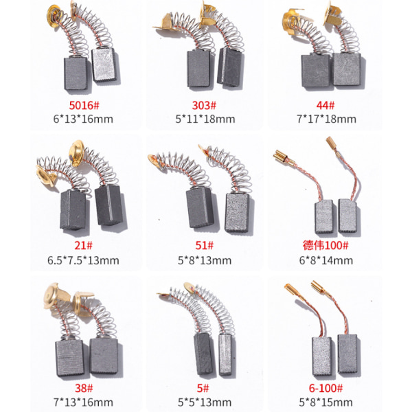 Kulbørste, elektrisk skæremaskine poleringsboreværktøj (38#, 10 stk),