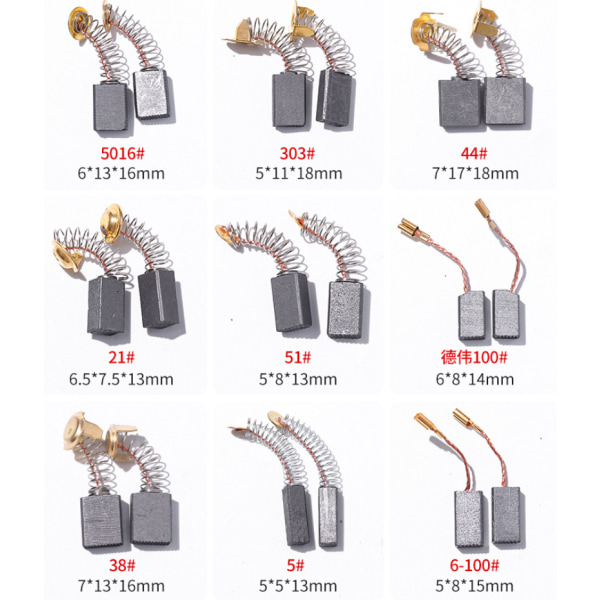 Kulbørste, elektrisk skæremaskine poleringsboreværktøj (51#, 10 stk),