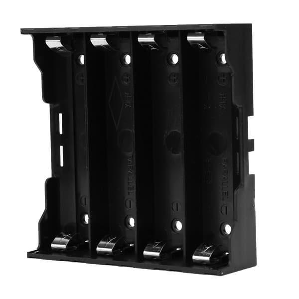 5 st 18650 Batterilåda Hållare Förvaringsfodral med Hård Stift för 4 Batterier Kraftsystem