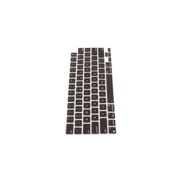 MacBook Pro 14 16 A2442 A2485 US-version näppäimistön suojus, fontti vastaa, vedenpitävä, pölytiivis, silikonisuoja, musta