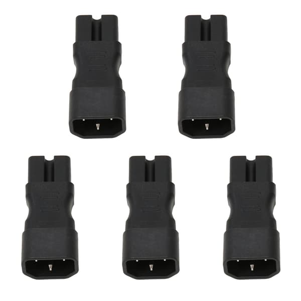 5 STK IEC320 C14 til C15 Strømstikadapter til PDU Chassis Laptop UPS Stik