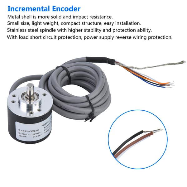 E6B2 CWZ6C Inkrementel Roterende Encoder 38mm Diameter 300P/R Generel Anvendelse