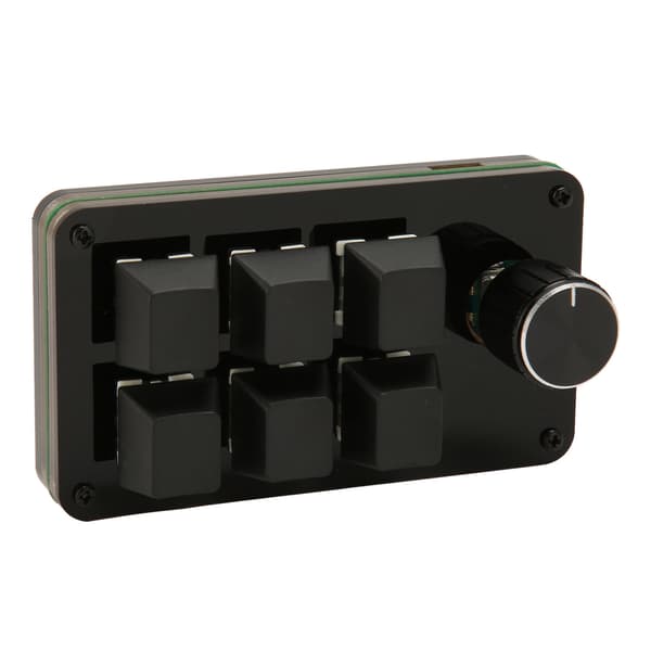Mini 6-tasters Hot Swappable Blå Switch Mekanisk Tastatur med Knap til Gaming og Arbejde Makroprogrammering
