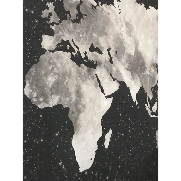 Vintage -tyylinen printed maailmankartan kuvakudos, mandala, boheemi kartta, retrotyyli, kodin sisustus, rantapyyhe, joogamatto, musta, 200*150cm,