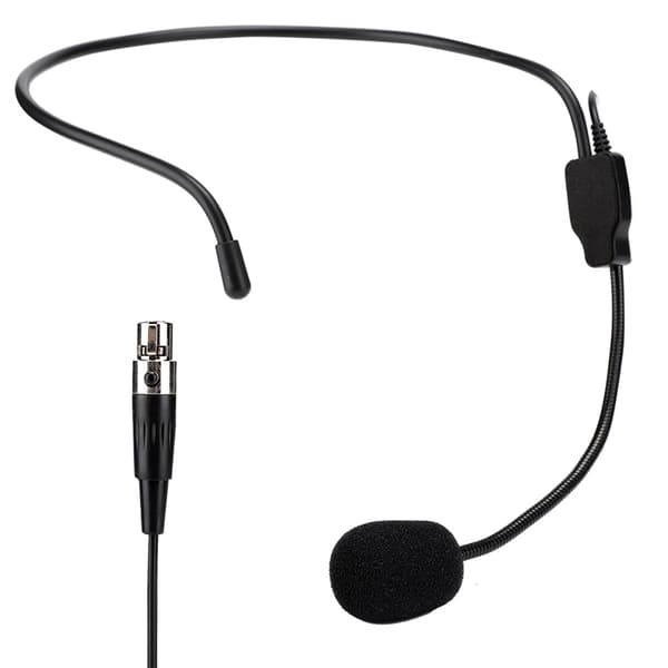 Mini XLR 3 Pin TA3F Plugg Profesjonelt Trådløst Headset Mikrofon