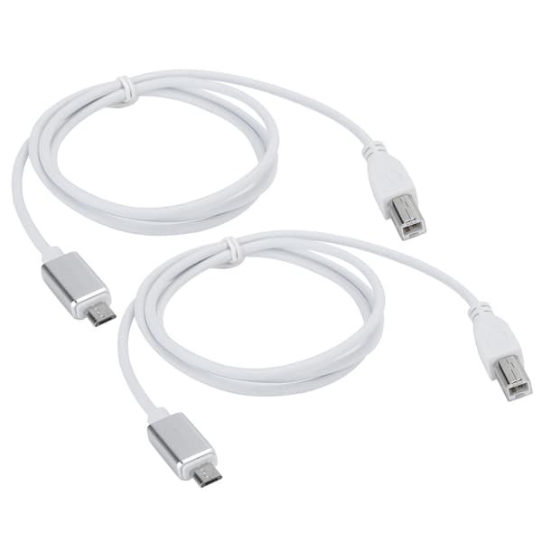 2 st V8 Elektrisk Piano MIDI-kabel Micro USB till B-typ Kompatibel Surfplatta PC