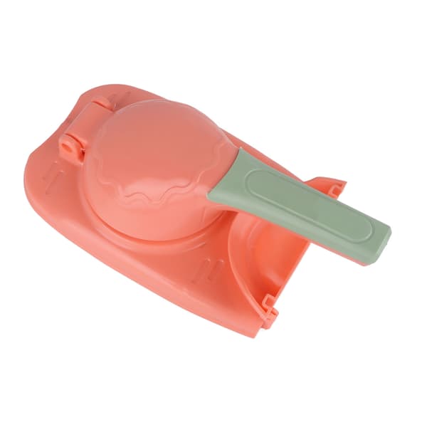 2 I 1 Dumpling Maker Press Sikker Plast Effektiv Manuel Form Hud Pink