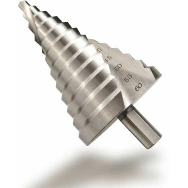 HSS trinbor 6-60 mm spiral konisk spalte 12 trin forsænkning til skruetrækker boring på stål Messing Træ Plast,e
