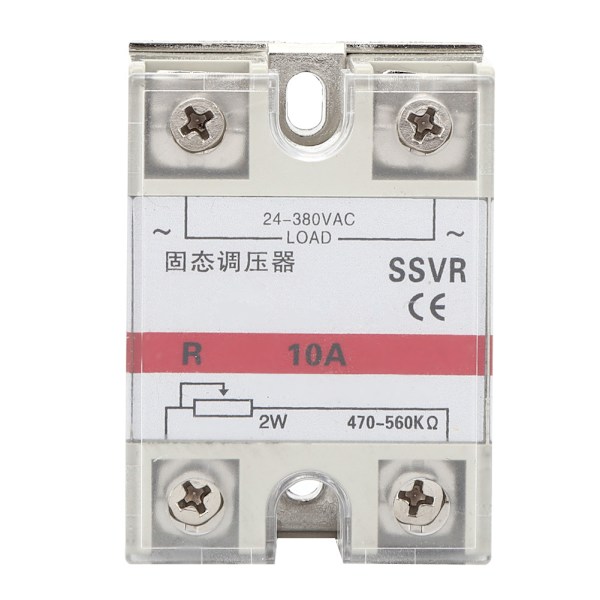 Lavfrekvent Solid State Spændingsregulator SSVR 10A Engineering Plastikskal