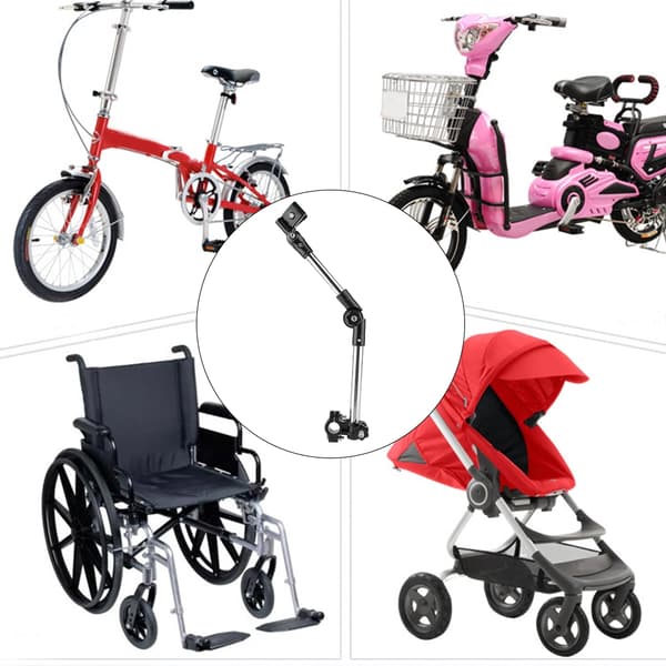 Tyverisikret cykel-/bilparaplyholder i rustfrit stål