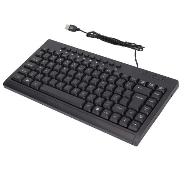 Mini 95 Taster Kablet USB Lille Tastatur til Hjemmekontor Desktop Computer Laptop Sort