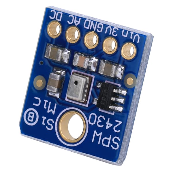 SPW2430 MEMS Mikrofon Ljuddetekteringssensor Modul 3.3-5V FFT Inspelningssampling