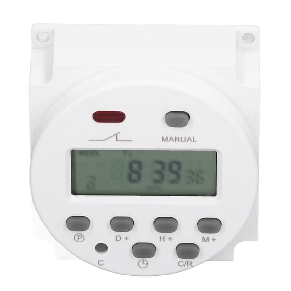 Elektronisk timer programmerbar LCD digital tidsstyring relébryter 16 på 16 av 220-240V Cn101A
