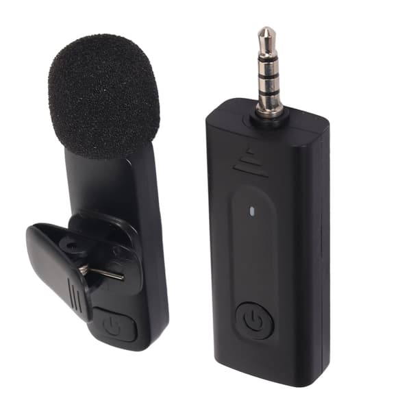 Trådløs Lavalier Mikrofon 2.4G Lav Latency Støjreducerende 7H Batteri Revers Mikrofon til Optagelse Interview Podcast