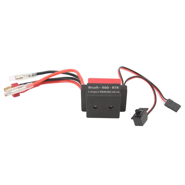 60A Børstet ESC 6V 2A Hastighetskontroller med T-plugg for Traxxas HSP Redcat 1 10 RC-biler